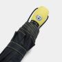 Stormvaste, automatisch te openen- en sluiten pocketparaplu STREETLIFE geel, zwart
