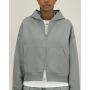 Fronter - Oversized rits hoodie in een gerecycled katoen blend - Misty Grey (XS)