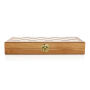 Luxe houten opvouwbaar schaakspel, bruin