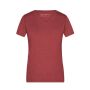 Ladies' Heather T-Shirt wine-melange XXL