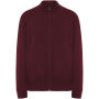 Ulan unisex sweater met volledige rits - Granaat - roly-S Ulan unisex sweater met volledige rits - Granaat - roly-S