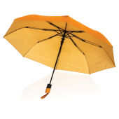 21" Impact AWARE™ 190T mini auto open paraplu, sundial oranje