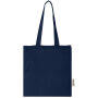 Madras 140 g/m2 draagtas van GRS gerecycled katoen 7 l - Navy