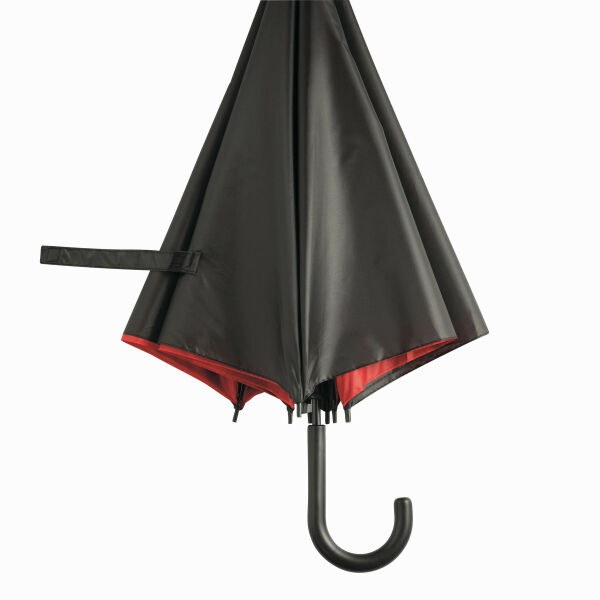DOUBLY - Automatisch te openen paraplu rood, zwart DOUBLY - Automatisch te openen paraplu rood, zwart
