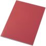 Novella Austen A5 gerecycled notitieboek met zachte cover, 50 vellen - Rood
