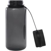 Ryder 900 ml RCS gecertificeerde RPET sportfles met multifunctioneel deksel - Zwart