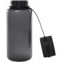 Ryder 900 ml RCS gecertificeerde RPET sportfles met multifunctioneel deksel - Zwart