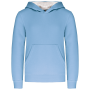 Kinder Sweater met gecontrasteerde capuchon Sky Blue / White 12/14 jaar Kinder Sweater met gecontrasteerde capuchon Sky Blue / White 12/14 jaar