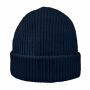 Luxury Fine Rib Beanie, Navy Luxury Fine Rib Beanie, Navy