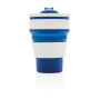 Opvouwbare siliconen beker, blauw