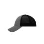 6 Panel Elastic Fit Mesh Cap dark grey melange/black L/XL