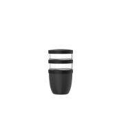 Mepal Ellipse 3 delige 500 ml + 2 x 200 ml lunchpot - Zwart