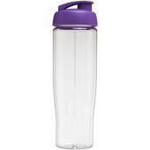 H2O Active® Tempo 700 ml sportfles met flipcapdeksel - Transparent/Paars