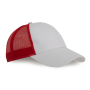 Truckerpet - 6 panelen White / Red One Size