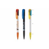 Balpen Deniro combi - Wit/transparant / Fluor assorti