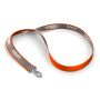 Polyester keycord met reflecterende overlay Polyester keycord met reflecterende overlay