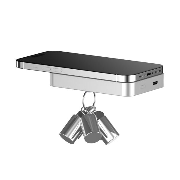 Urban Vitamin Malibu RCS aluminum 2 in 1 5000 mAh powerbank, zilver Urban Vitamin Malibu RCS aluminum 2 in 1 5000 mAh powerbank, zilver