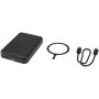 Acrab magnetische draadloze powerbank van 5000 mAh 15 W met 20 W PD van gerecycled plastic - Zwart