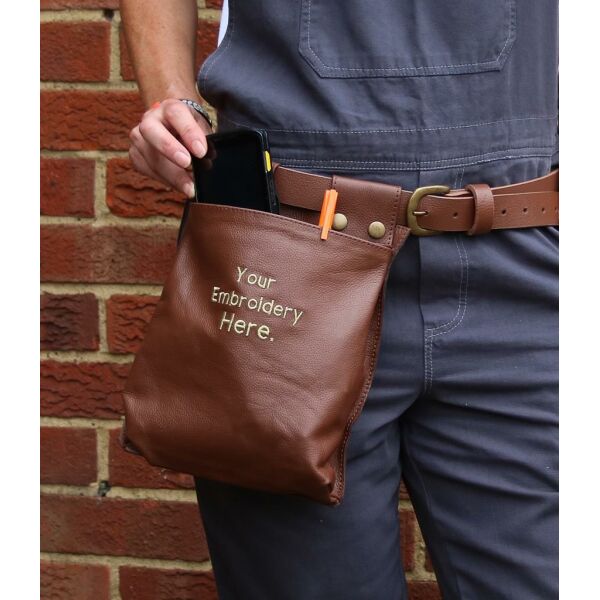 Detachable Leather Pocket