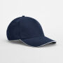 EarthAware® Clas. Org. Cotton 5 Panel Sandwich P. - French Navy/White - One Size