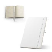 ANNE SUB. A5 notitieblok in 300D gerecycled polyester (100% rPET), ideaal voor sublimatiepersonalisatie ANNE SUB. A5 notitieblok in 300D gerecycled polyester (100% rPET), ideaal voor sublimatiepersonalisatie