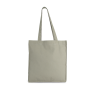Totebag met bodem en ruimteplooi Washed Green Clay One Size