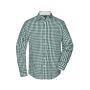 Men's Checked Shirt forest green/white S