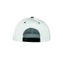 BRONX ORIGINAL FLAT PEAK SNAP BACK DUAL COLOUR CAP, WHITE/BLACK, One size, RESULT