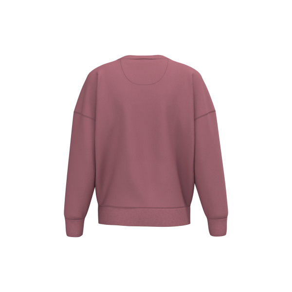 Ecologische dames sweater met ronde hals en afhangende mouwen Antique Rose XS Ecologische dames sweater met ronde hals en afhangende mouwen Antique Rose XS