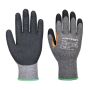 A106 - Grip 10 latex handschoen met versterkt duimkruis (Pk12) Grey/Black S