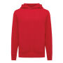 IQONIQ Yengo recycled katoen hoodie met steekzakken, rood (L)