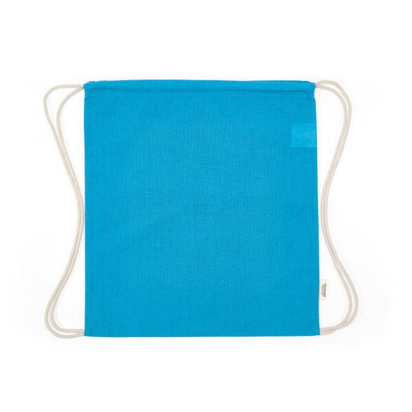 Gerecycled katoenen eco gymtas Lhotse | 140 g/m² | 41×37 cm | Koord rugzak | Lichtblauw Gerecycled katoenen eco gymtas Lhotse | 140 g/m² | 41×37 cm | Koord rugzak | Lichtblauw