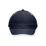 6 Panel Micro-Edge Sports Cap navy/white