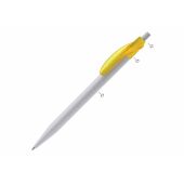 Balpen Cosmo combi - Wit/transparant / Fluor assorti