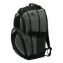 HYPE - Luxe polyester rugzak/ laptoptas grijs, zwart