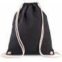 Rugzak van biokatoen met koordjes Black One Size Rugzak van biokatoen met koordjes Black One Size