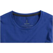 Ponoka biologisch heren t-shirt met lange mouwen - Blauw - M