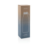 Avira Avior RCS gerecycled roestvrijstalen fles 1L, zwart