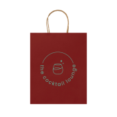 ARCE Papieren tas gekleurd - bordeaux rood