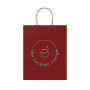 ARCE Papieren tas gekleurd - bordeaux rood