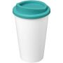 Americano® Eco 350 ml gerecyclede drinkbeker - Wit/Aqua blauw