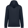 Ecologische uniseks sweater met capuchon en verlaagde schouders in geborsteld fleece Navy Blue 3XL