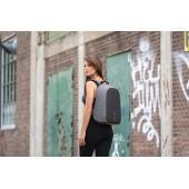 Bobby Hero Small, anti-diefstal rugzak, grijs, zwart