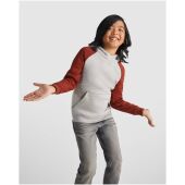 Badet tweekleurige kinderhoodie - Gemêleerd grijs/Rood - 11/12