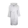 Bathrobe Deluxe Hooded Velours, 450 gr/m², White L/XL