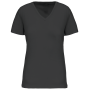Dames-T-shirt BIO150 IC V-hals Dark Grey XS