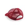 JUNIOR SNAPBACK TRUCKER, CLASSIC RED/WHITE, One size, BEECHFIELD