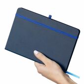 Gerecycled notitieboekje A5 Bloom - blauw