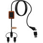 SCX.design C46 5-in-1 kabel voor CarPlay - Zwart/Hout