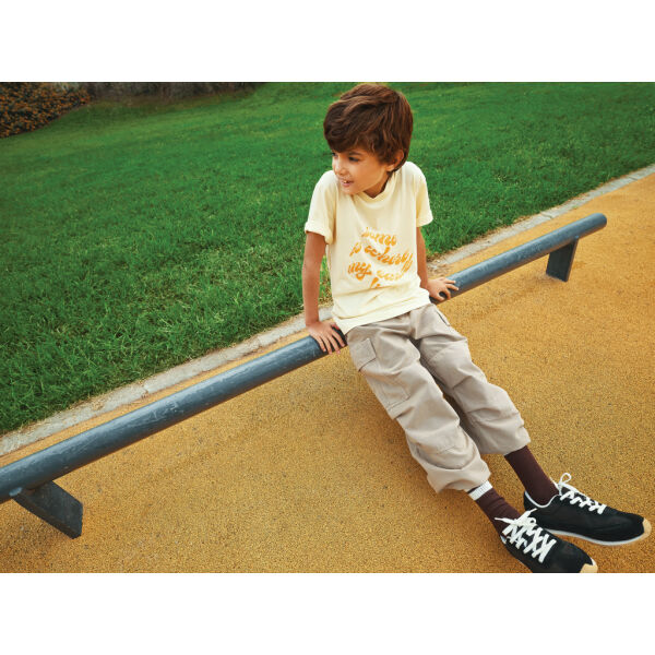 IQONIQ Koli kids lichtgewicht gerecycled katoen t-shirt, cream yellow (56) IQONIQ Koli kids lichtgewicht gerecycled katoen t-shirt, cream yellow (56)